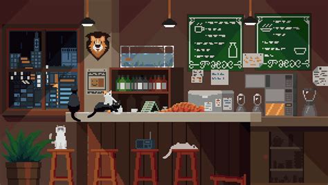 Coffee Shop Game Background .